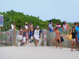 Les gens de South Beach / Miami Beach / Floride