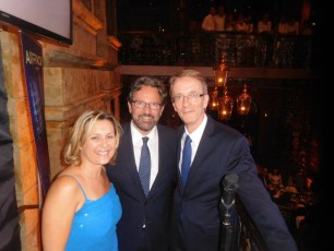 Gala Facc 2016 à Miami : Séverine Gianese Pittman (pdte FACC), le député Frédéric Lefebvre et le consul Philippe Létrilliart.