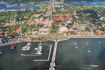 st aug aerial view downtown