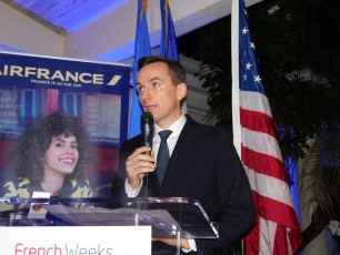 Clément Leclerc accueillait sa première soirée d'ouverture des French Weeks à la résidence consulaire