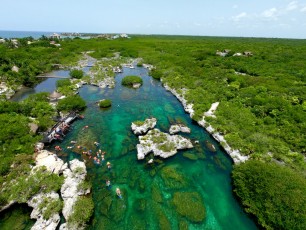 Cenote et lagon Yal Ku à Akumal