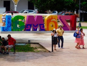 Centre ville de Izamal au Yucatan (Mexique)
