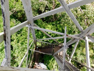 Tour d'observation dans la forêt avec vue sur la réserve de Sian Ka'an.