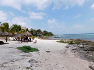 La plage de Paamul, à Playa del Carmen au Mexique