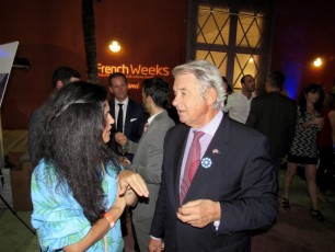 Le conseiller consulaire Jacques Brion à la soirée d'ouverture des French Weeks Miami 2018