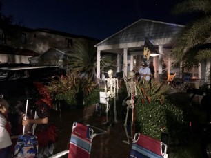 Le quartier de Rio Vista à Fort Lauderdale durant Holloween