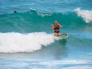Surf sur la plage de South Beach Park à Boca Raton en Floride