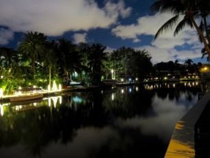 Quartier de Rio Vista la nuit, à Fort Lauderdale en Floride