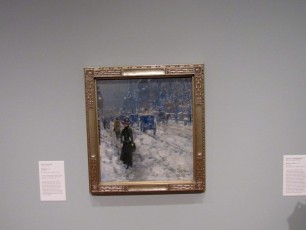 "Melting Snow" par Childe Hassam, au Norton Museum of Art de West Palm Beach, en Floride
