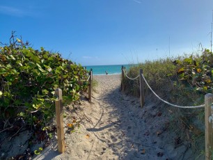 Plage de Hollywood Beach, en Floride