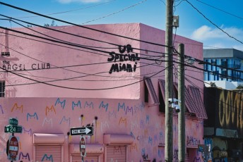 Photos récentes des fresques de street art et graffitis dans le quartier de Wynwood à Miami