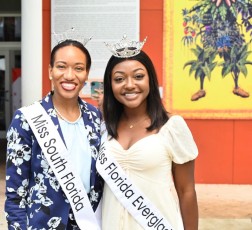 Miss South Florida et Miss Florida Everglades durant la Fête du livre de Little Haïti 2023