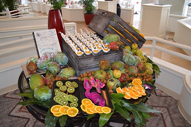 Fruits et légumes de Floride au restaurant la riviera de Miami