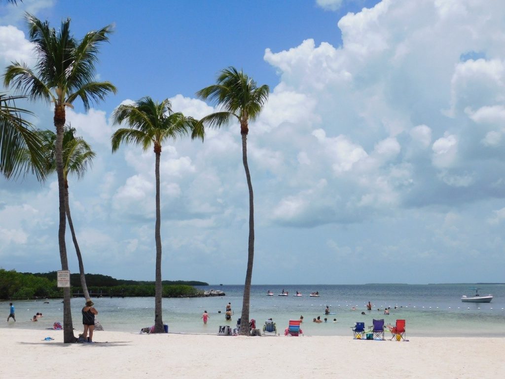 Plage de Founders Park à Islamorada / Keys de Floride