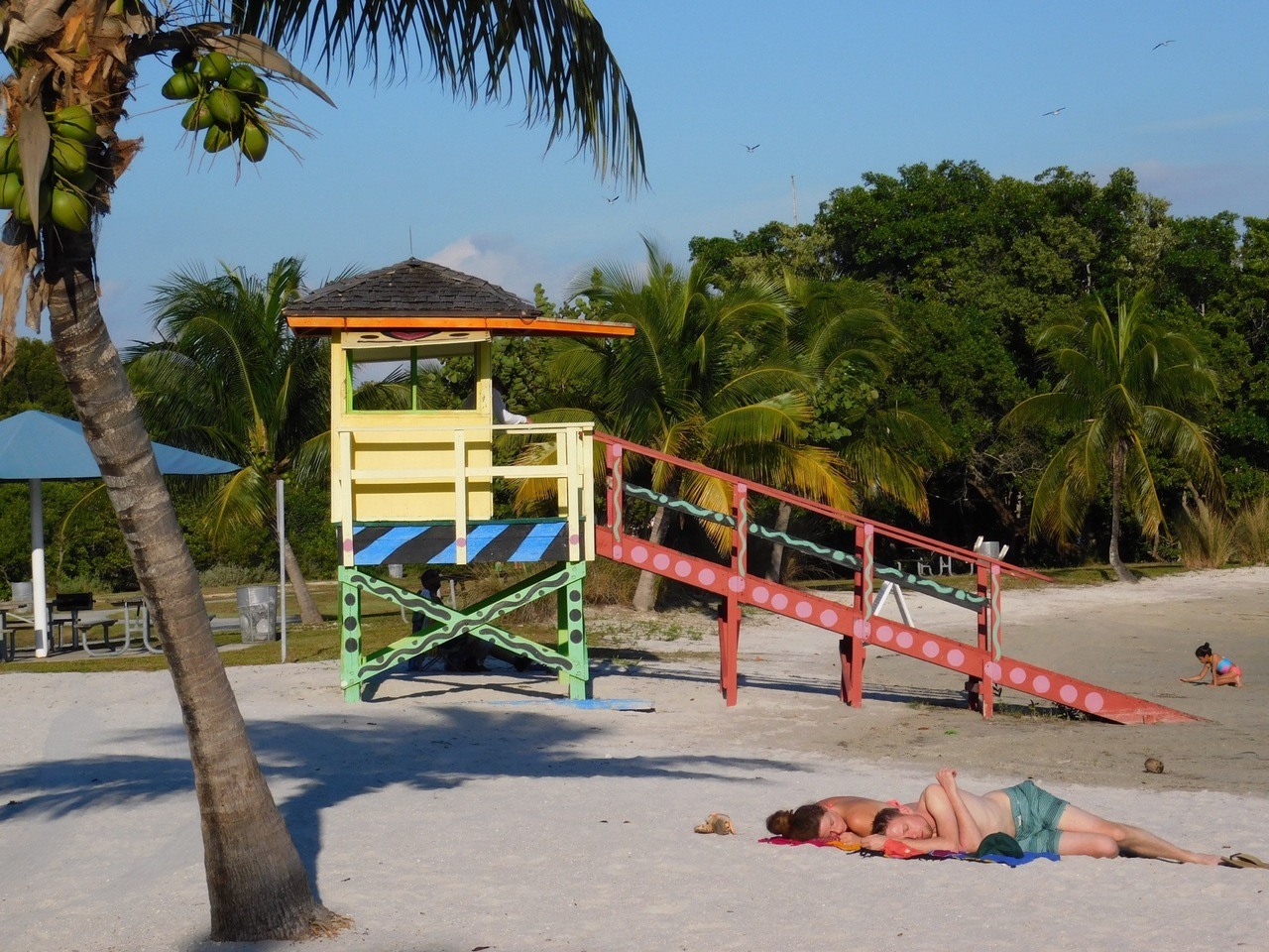 Plage de Homestead Bayfront Park (près de Miami en Floride)