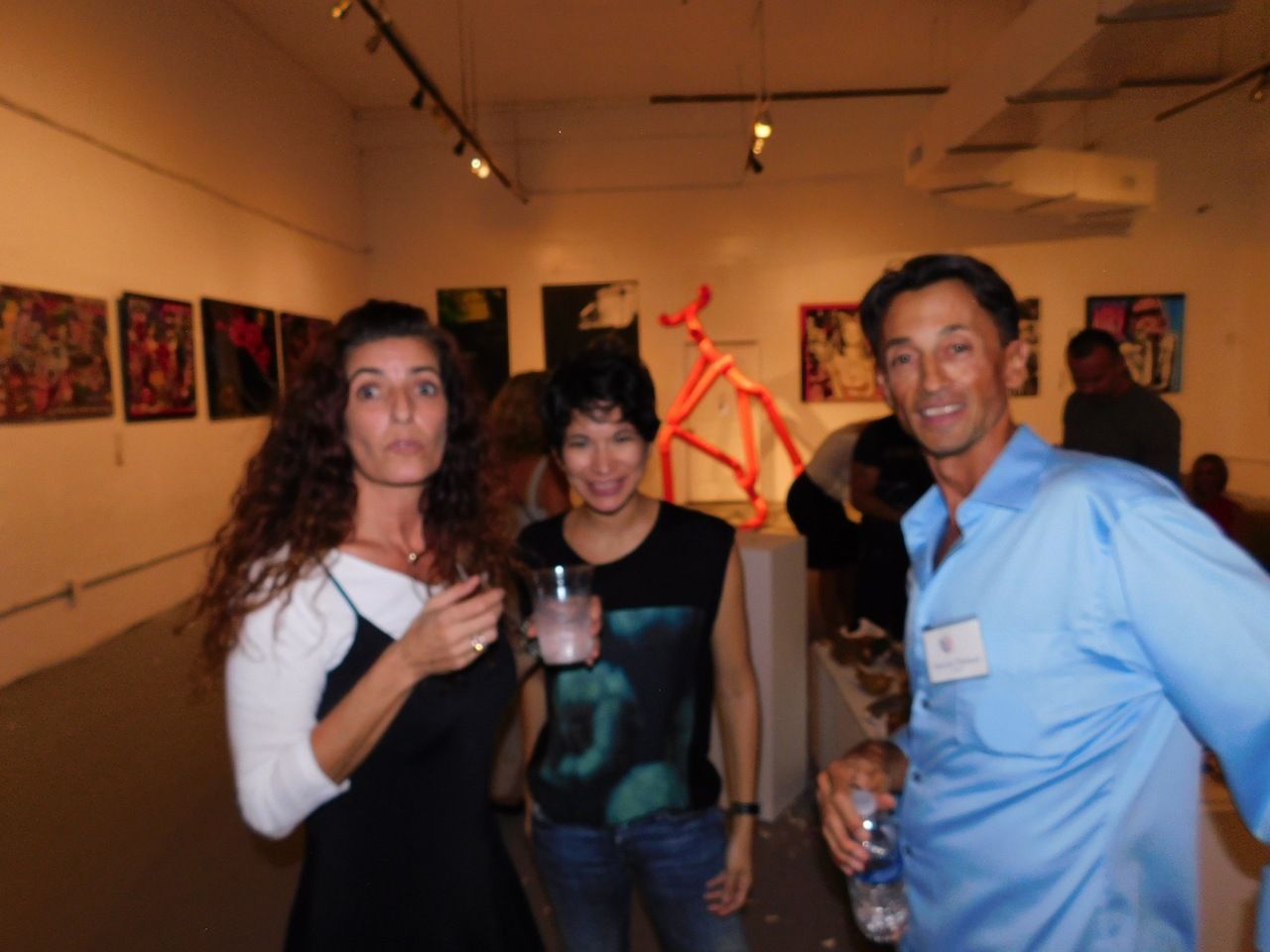 Les artistes Sylvie Fournier-Popov et Jean-Luc Thebaud - Soirée Made in France Exhibit 2016