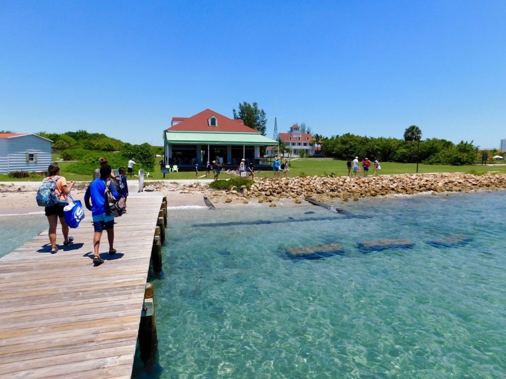 Port de l'île de Peanut Island, près de West Palm Beach en Floride.