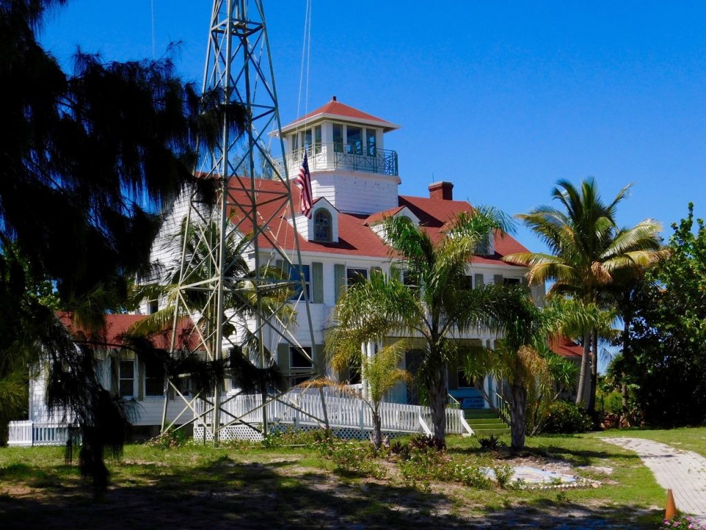 Maritime Museum dans la maison des garde-côtes, sur l'île de Peanut Island en Floride.