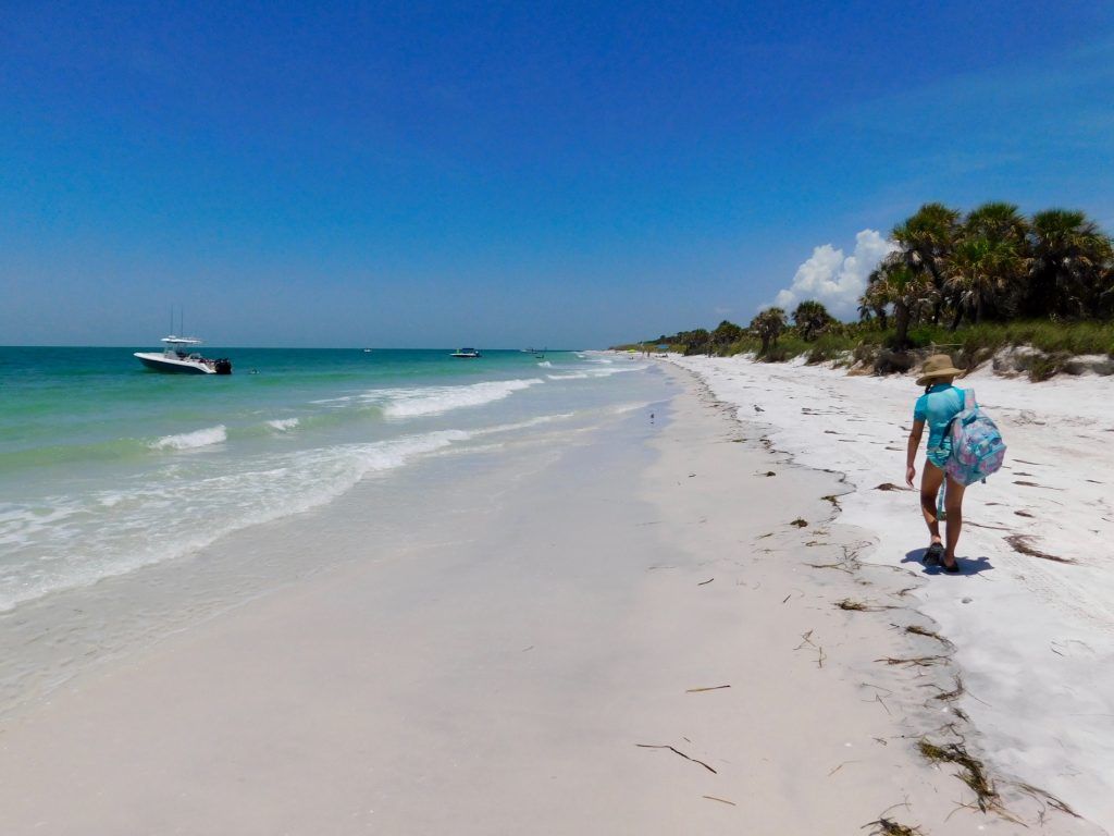 Plage sur l'île d'Egmont Key en Floride