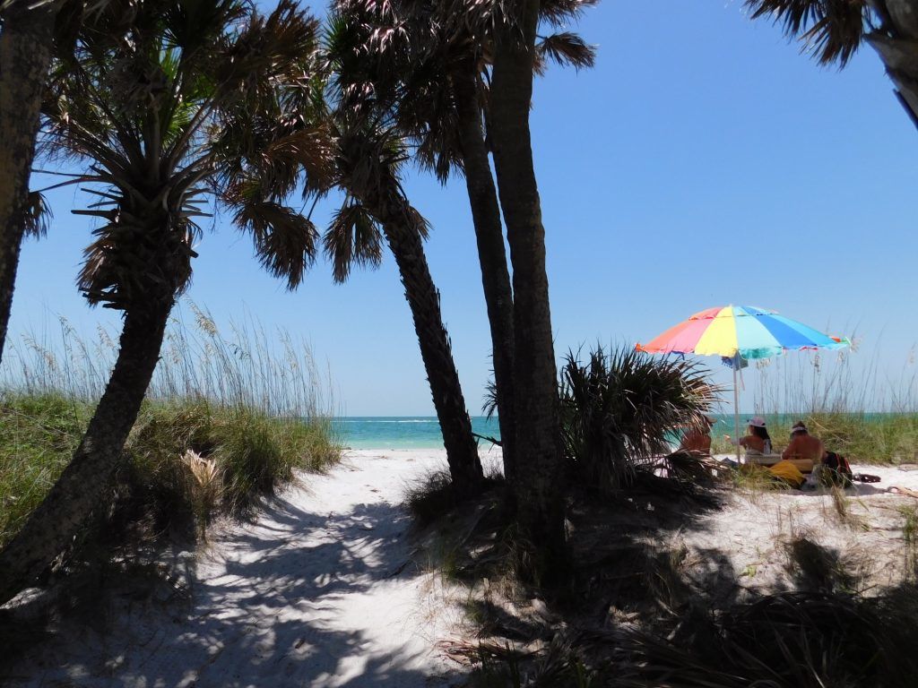 Plage sur l'île d'Egmont Key en Floride
