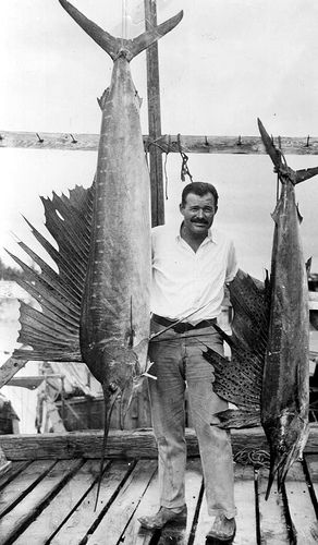 Ernest Hemingway à la pêche à Key West