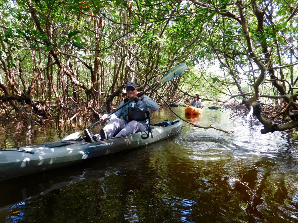 Kayak dans la Rookery Bay (Naples, Florida) avec Rising Tide Explorer