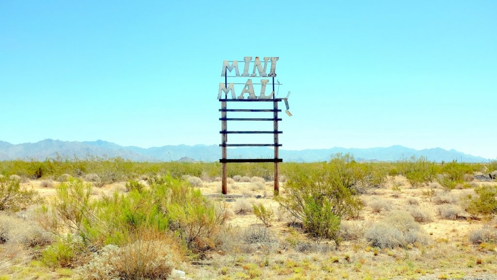 Ruine de mall aux Etats-Unis