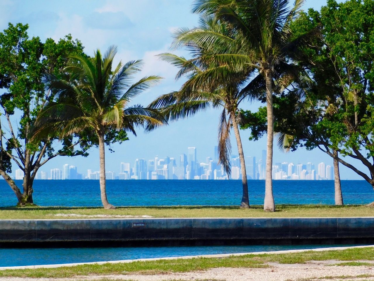 Vue de Miami depuis l'île de Boca Chita Key, dans le Biscayne National Park