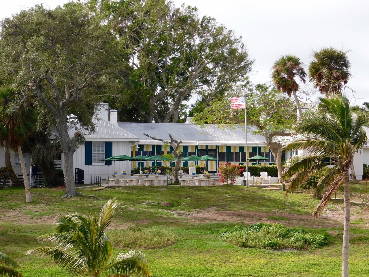 Restaurant sur l'Île de Cabbage Key (Floride)