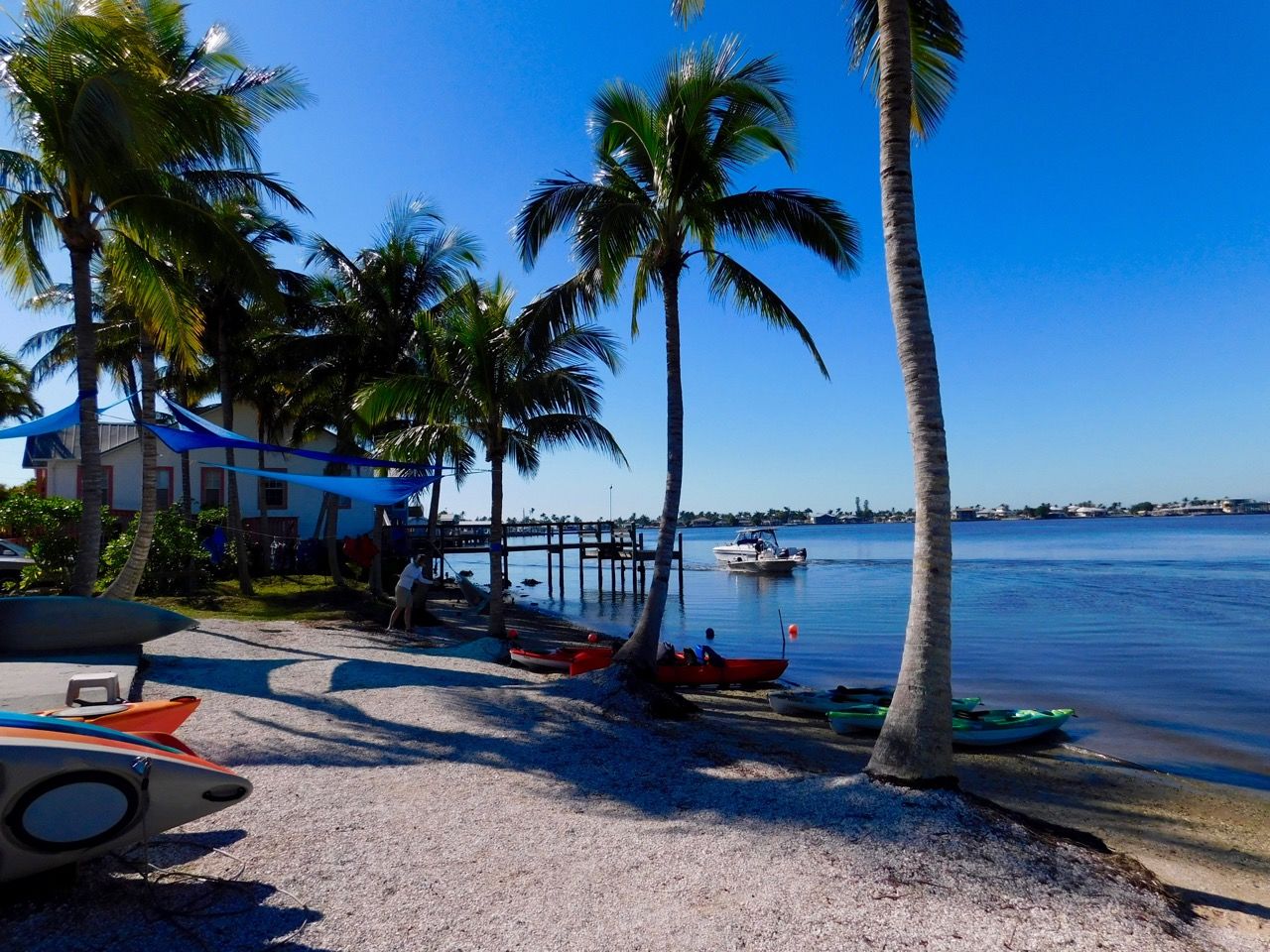 Kayak à Matlacha, village de pêcheurs en Floride