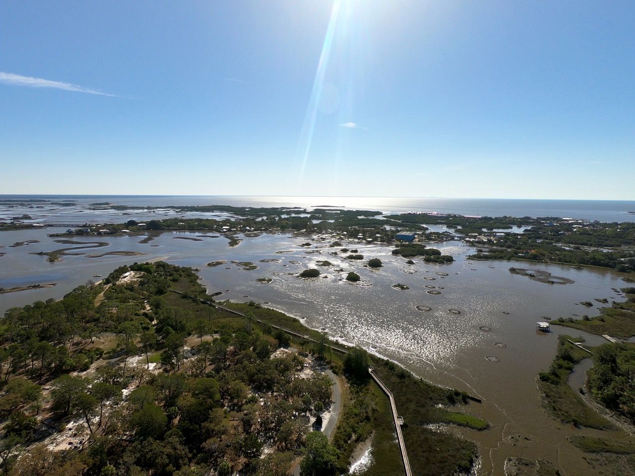 Île de Cedar Key, en Floride.
