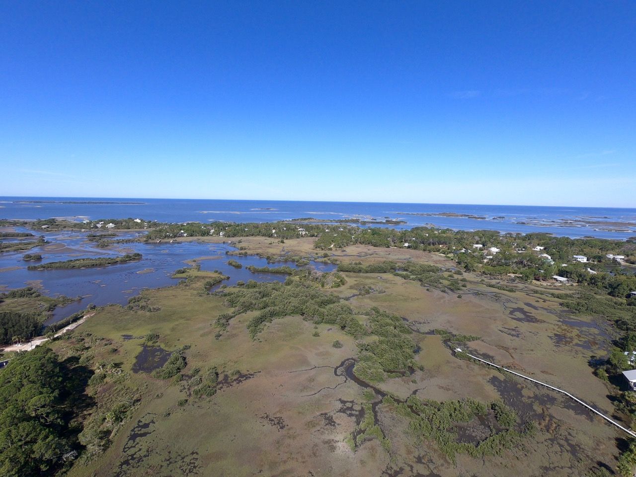 Île de Cedar Key, en Floride.