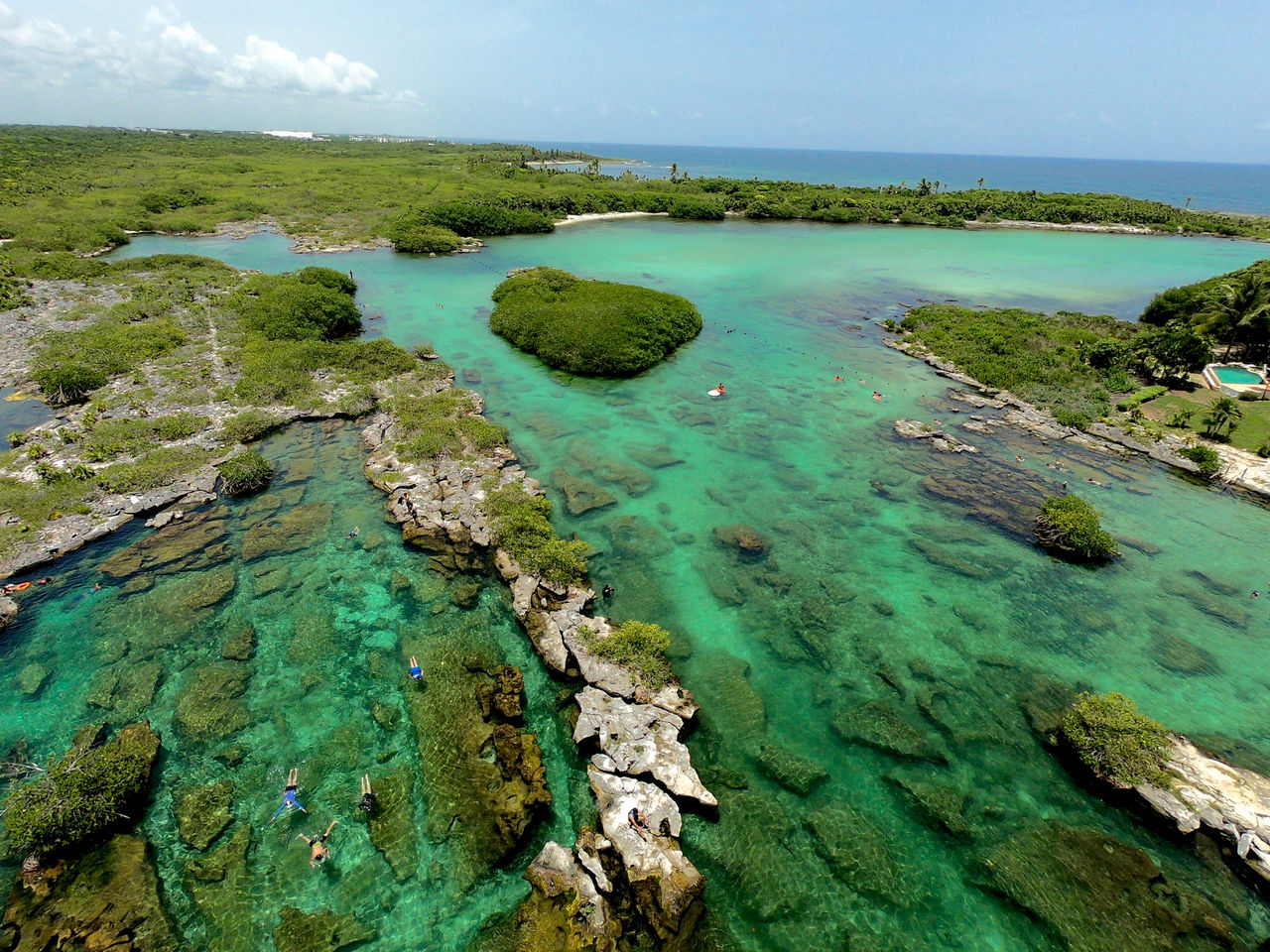 Cenote et lagon Yal Ku à Akumal