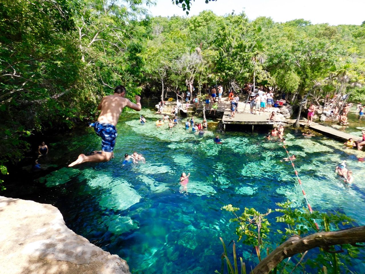 Cenote du Yucatan au Mexique