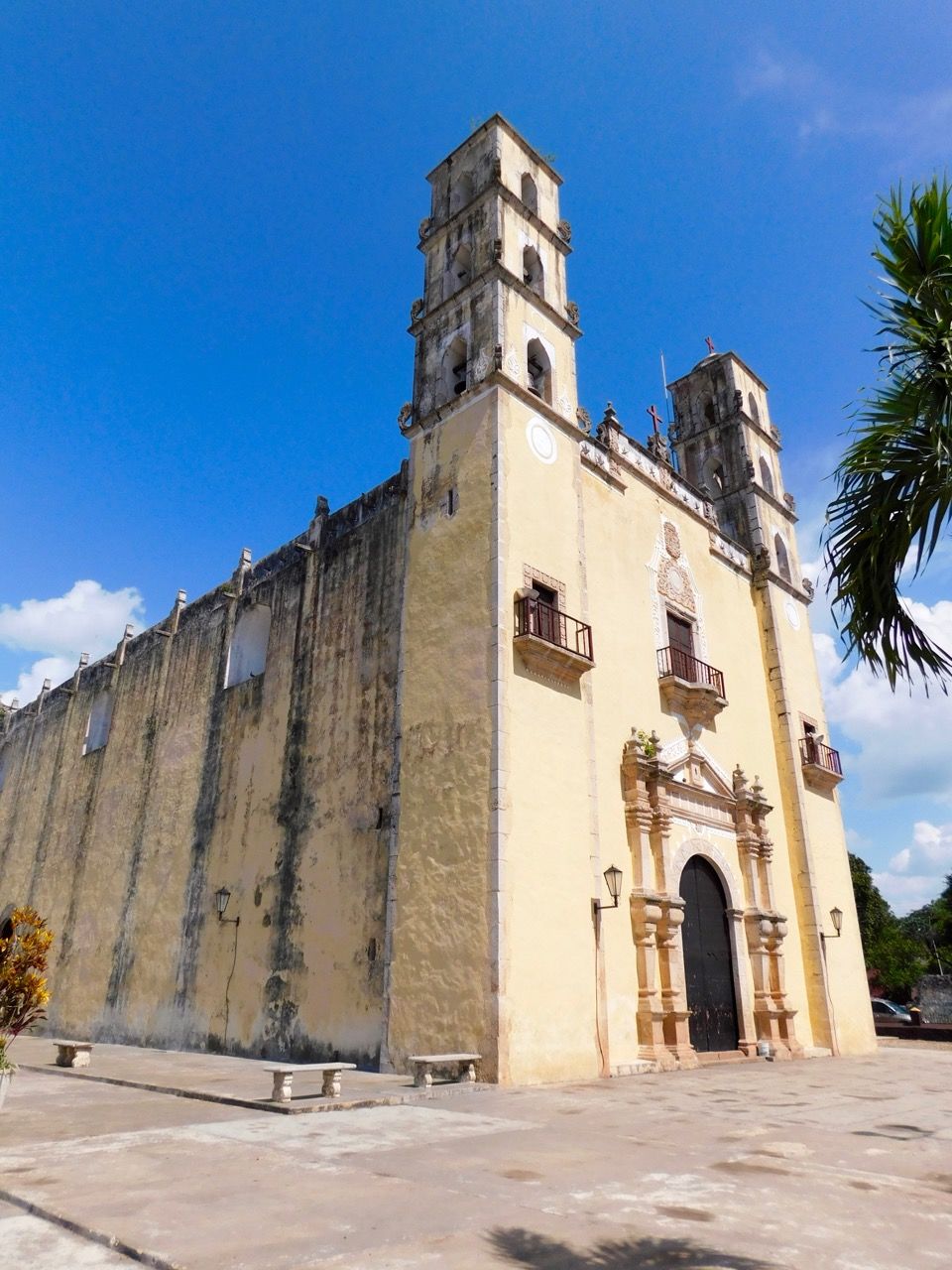 Eglise San Antonio de Padua, à Chemax au Mexique.