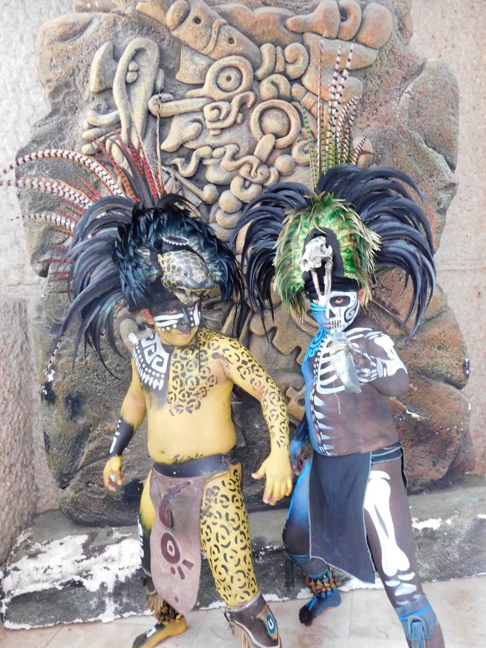 Guerriers mayas à Chichen Itza