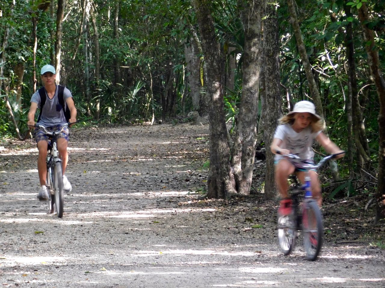 Ruines de la cité maya de Cobá au Mexique.