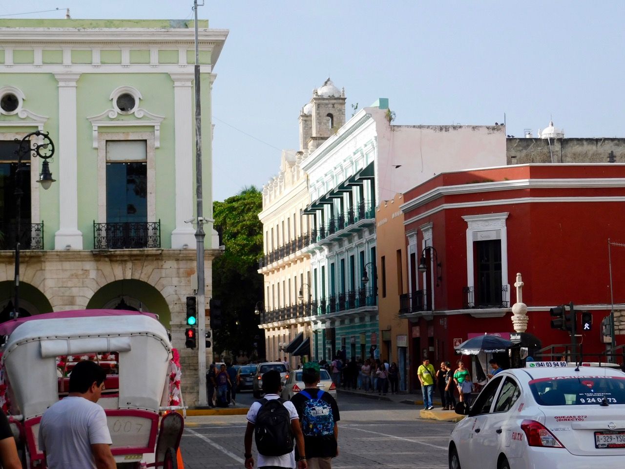 Le Zócalo - Plaza Grande de Merida, la capitale du Yucatan