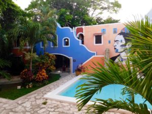 Hôtel La casa de las Flores à Playa del Carmen, sur la Riviera Maya du Mexique
