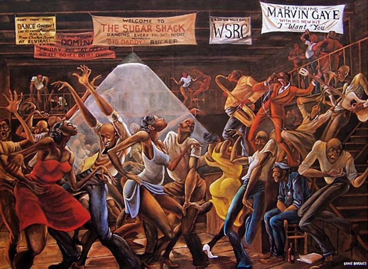 Sugar Shack, par Ernie Barnes