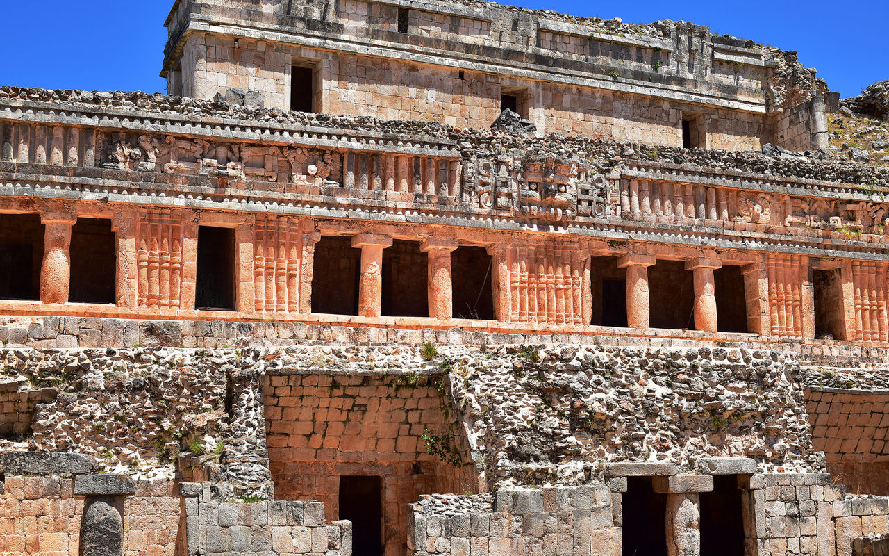 Sayil et ses ruines mayas, dans le Yucatan.