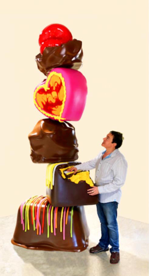 La "ChocoTower de Peter Anton sera à la foire Art Miami.