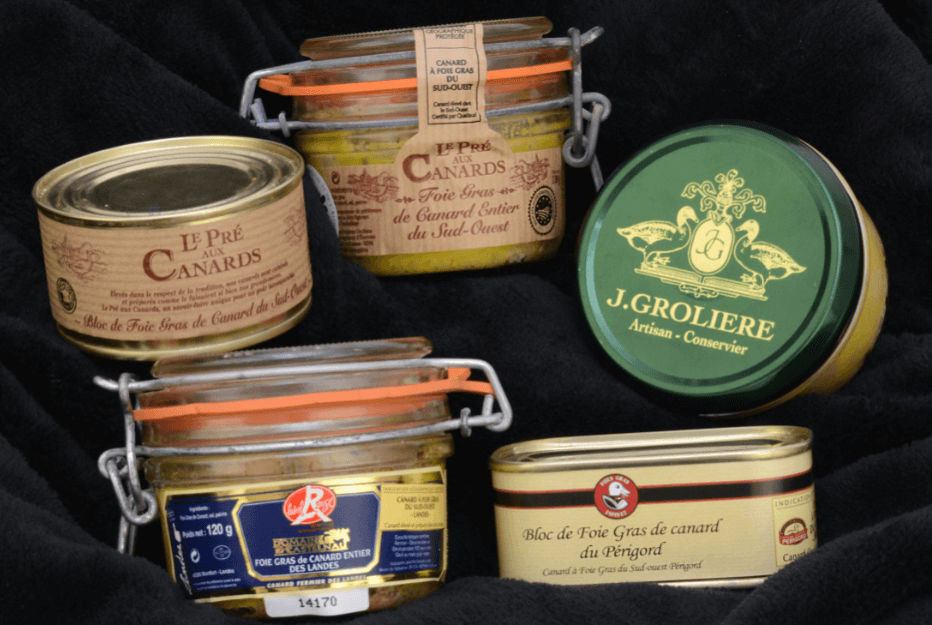 Boîtes de foie gras à importer et commander sur internet depuis les Etats-Unis