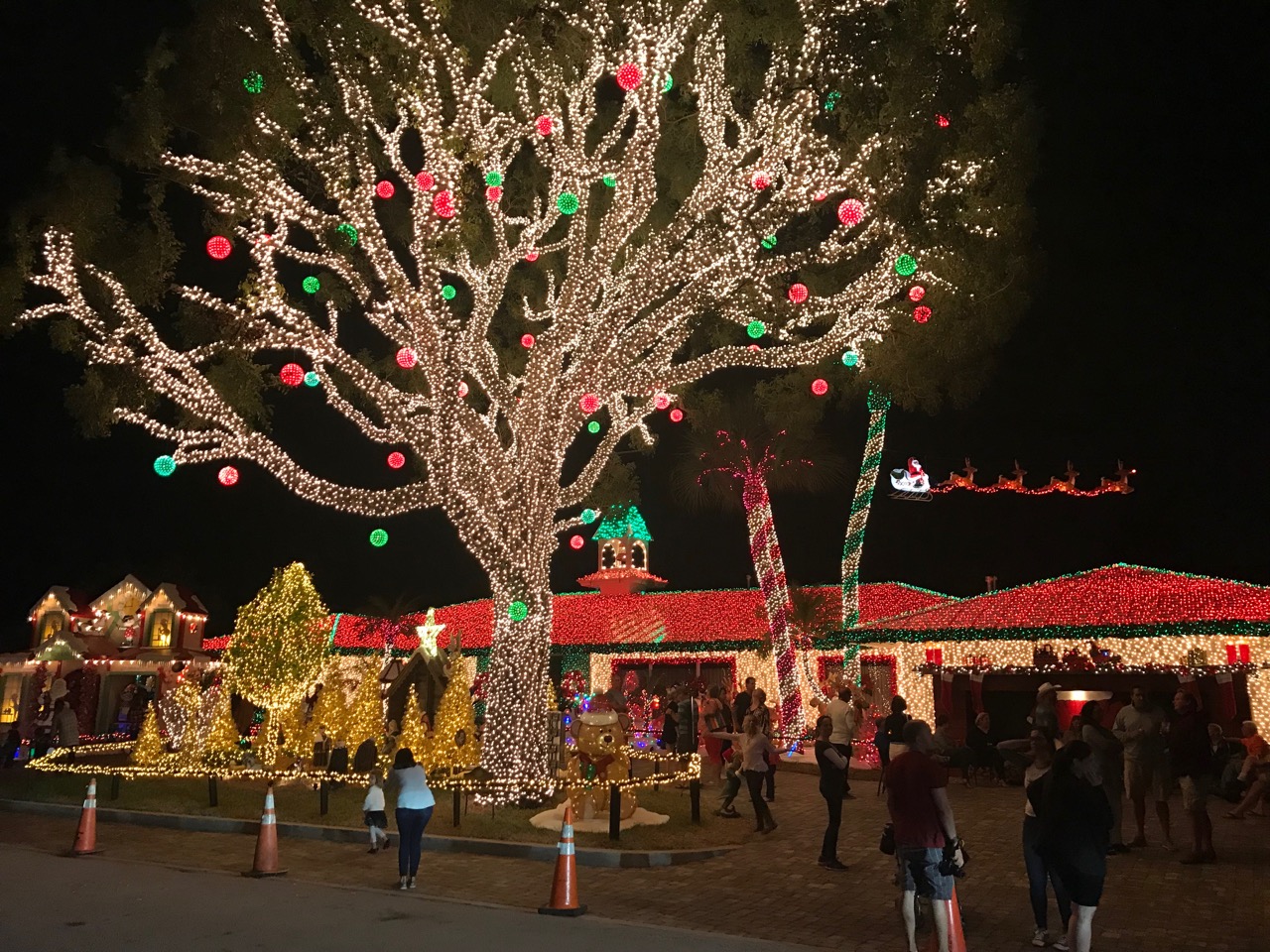 Décorations de Noël de la Macek Family à à Pompano Beach en Floride