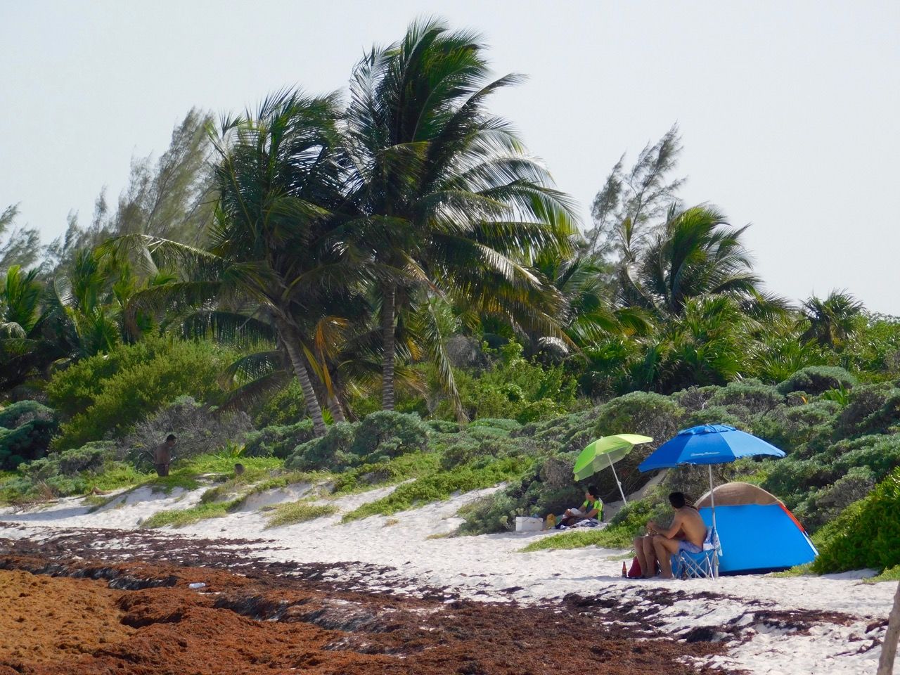 La plage de Xpu-Ha dans le Yucatan, en juillet 2018