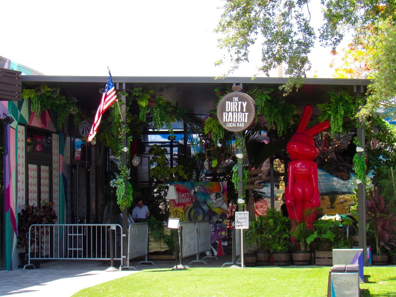 Bar The Dirty Rabbit dans le quartier de Wynwood à Miami