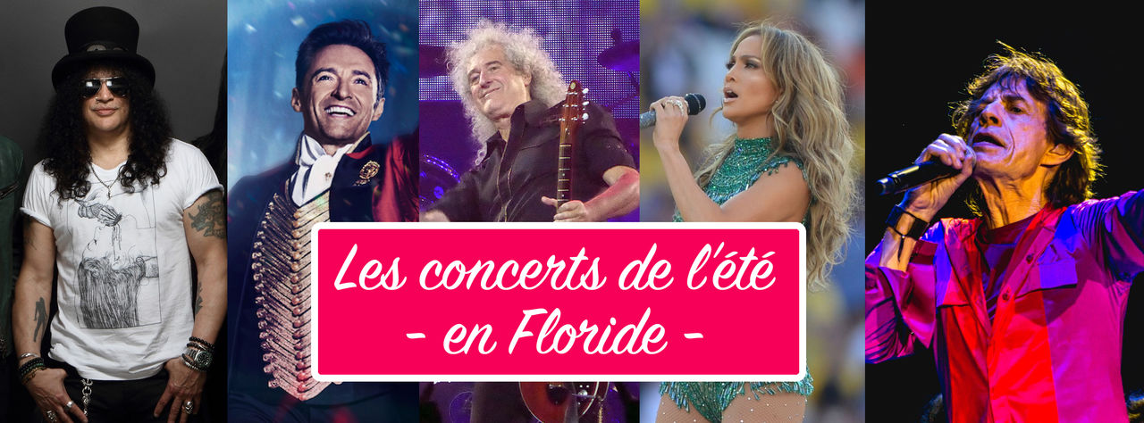 Les concerts à Miami et en Floride durant l'été (juillet et août) 2019.