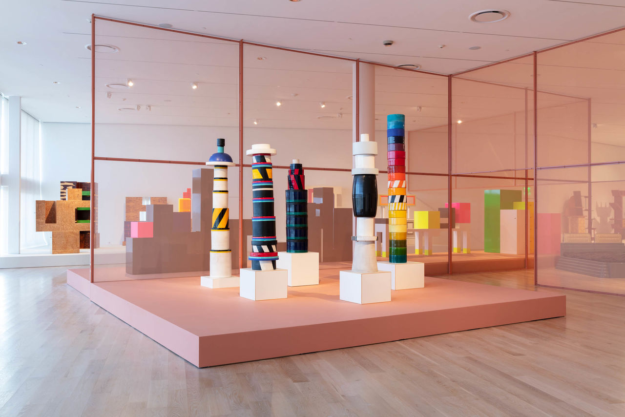 Installation view: "Ettore Sottsass and the Social Factory" at ICA Miami. Apr 18 – Oct 6, 2019. Photo: Fredrik Nilsen Studio.