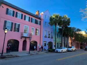 Rainbow Row à Charleston en Caroline du Sud