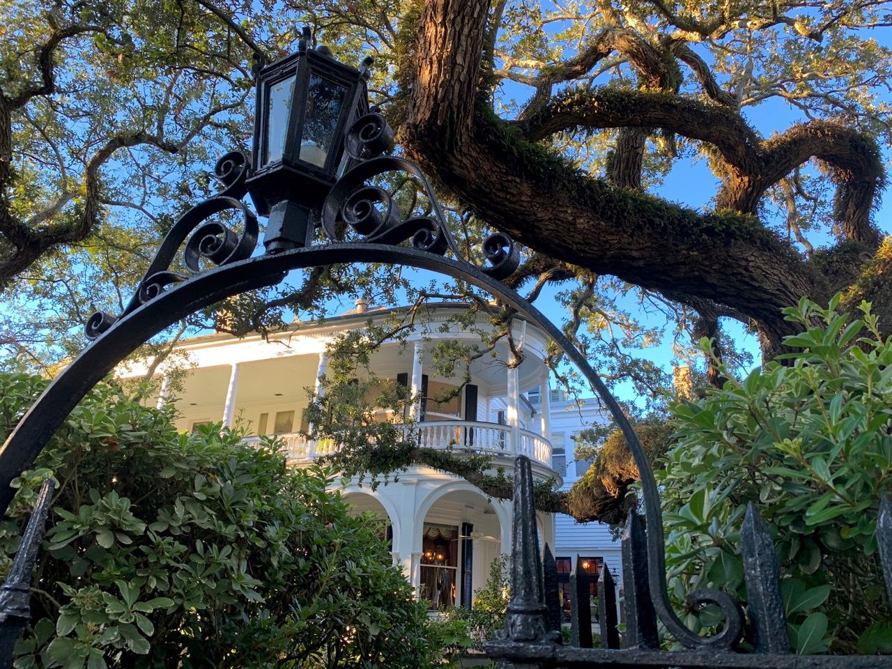 Quartier de The Battery et ses vieilles maisons à Charleston